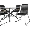 Venture Design Valgomojo stalas ir fotelio komplektas 120 cm juodas