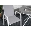 Lauko baldų komplektas Venture Design Valgomojo komplektas Parma kavinės stalas ir Copacabana atlošiama kėdė 90x90 cm balta Aintwood Textilene