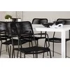 Lauko baldų komplektas Venture Design Valgomojo komplektas Break stalas ir Lindos fotelis 205x75 cm baltas lauko