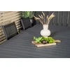Lauko baldų komplektas Venture Design Valgomojo stalas ir fotelio komplektas Marbella Parma 160x240x100x75 cm Juodas