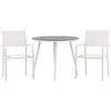Lauko baldų komplektas Venture Design Valgomojo komplektas Break Santorini 90x90 cm Baltas Aliuminis Sulankstomas