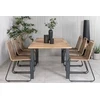 Lauko baldų komplektas Venture Design Valgomojo komplektas Panama stalas 152x210 cm juodas