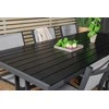Lauko baldų komplektas Venture Design Valgomojo stalas ir fotelio komplektas 205x90 cm Juodas Aintwood