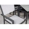 Lauko baldų komplektas Venture Design Valgomojo stalas ir fotelio komplektas Levels 224x100 cm juodas