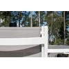 Lauko baldų komplektas Venture Design Valgomojo stalas ir fotelio komplektas 140 cm, baltas ir pilkas, Aintwood