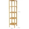 Songmics Bambukas 5 lentynos 33 x 33 x 146 cm siauras