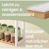 SONGMICS vonios lentynos, vonios lentynos, augalų lentynos su 3 reguliuojamais lentynų aukščiais