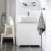 Sobuy Vanity vienetas vonios kambario spintelė šurmulio vienetas BZR108-W