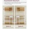 Songmics Vasagle Virtuvės lentyna su lizdais ir medžiaginiu stalčiumi 40 x 80 x 180,4 cm