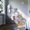 Songmics Lentynų sistema su 16 kubelių