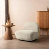 Lounge kėdė, BOCHIC, 82x83x73 cm, Kreminė