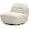 Lounge kėdė, BOCHIC, 82x83x73 cm, Kreminė