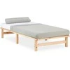 Lova Homestyle4U Lovos rėmas, 90x200x28 cm, rudas