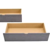 Lova Homestyle4U Lovo stalčių komplektas, 99x37x26 cm, pilka