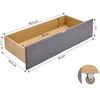 Lova Homestyle4U Lovo stalčių komplektas, 99x37x26 cm, pilka