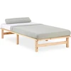 Lova Homestyle4U Lovos rėmas, 90x200x28 cm, rudas