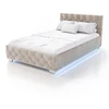 Lova Juskys Čiužinys Nizza su lovos dėže ir LED apšvietimu 120x200 cm smėlio spalvos