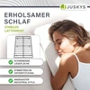 Lova Juskys Metalinis lovos rėmas Palamos 140x200x20 cm juodas su LED