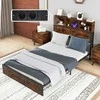 Lova Promotions Dvigulė lovos rėmas, 217x140.5x115 cm, Rudas