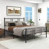 Lova Promotions Lovos rėmas Platform 207x140x101 cm juodas