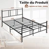 Lova Promotions Lovos rėmas Platform 207x140x101 cm juodas