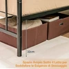 Lova Promotions Metalinis lovos rėmas 197,5x141x101 cm juodas