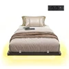 Lova Songmics Lovos rėmas 180x200 cm Juodas metalas