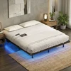 Lova Songmics Lovos rėmas 180x200x26 cm Juodas metalas