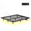 Lova Songmics Lovos rėmas 180x200x26 cm Juodas metalas