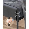 Lova Songmics Lovos rėmas 207x91,5x104 cm Pilkas plienas