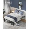 Songmics Vasagle 140 x 200 cm lova su metalinėmis lentynomis