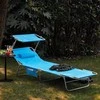 Sobuy Lauko sulankstomas nešiojamas gultas, saulės gultas, didelis gultas OGS48-B