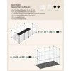 Songmics Mažų gyvūnų aptvaras su pagrindo plokštėmis 143 x 73 x 46 cm