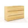 Skandica Medinė komoda Sparta 3 - pušies mediena - natūrali - 5902273653929