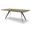 Valgomojo stalas, 200 x 75 x 100 cm, Massa, rudas