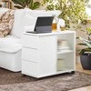 Sobuy Spausdintuvo stalas Spausdintuvo stovas Dokumentų spinta FBT141-W