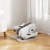 SPORTNOW mini elipsinis treniruoklis po stalu mini kryžiaus treniruoklis namams Elipsinis kojų treniruoklis su 10 žingsnių greičiu, LCD monitoriumi, nuotolinio valdymo pultu, skirtas biurui, senjorams