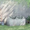 "Outsunny" folijos šiltnamis su langu, PE šiltnamis, pomidorų namelis, šaldomasis rėmas, 120x60x60 cm, baltas