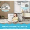 HOMCOM minkštos statybinės kaladėlės 2 putplasčio statybinių kaladėlių rinkinys milžiniškos statybinės kaladėlės statybinis žaislas putplasčio kaladėlės 1-3 metų vaikams odos imitacija EPE