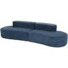 C formos sofa, 280 cm, Nua, tamsiai mėlyna