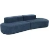 C formos sofa, 280 cm, Nua, tamsiai mėlyna