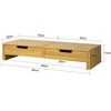 SoBuy monitoriaus stovas su 2 skyriais, BBF04-N