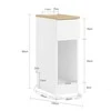 TV staliukas Naktinė spintelė, SoBuy FBT111-E-WN, 20x35x60 cm, Balta
