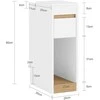 TV staliukas Naktinė spintelė, SoBuy FBT163-WN, 20x35x60 cm, Balta ir Mediena