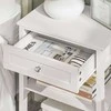 SoBuy naktinis stalelis su 1 stalčiumi ir 2 lentynomis, kavos staliukas FBT46-W