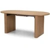 Novanook Ištraukiamas stalas, PLACAUX, 76x180-220x90 cm, Natūralus