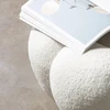 Novanook Pufas, PERLE, 61x61x31 cm, Baltas