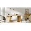 Novanook Valgomojo stalas, 140-200 cm UOSIS, 90x140-200x90 cm, Natūrali mediena