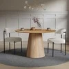 Novanook Valgomojo stalas, MARIEL, 120x120x76 cm, natūrali mediena