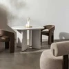 Novanook Valgomojo stalas, MOLIQ, 120x120x75 cm, smėlio pilkas